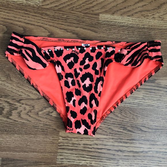 PINK Victoria's Secret Other - ⬇️ Pink by VS sz XS Leopard Print Swim Bottoms